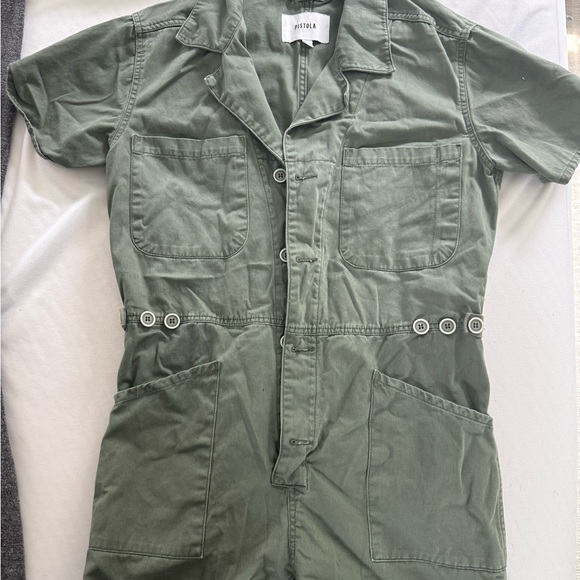 Pistola Sage Green Utility Jumpsuit - Picture 1 of 4